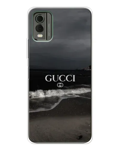 Чехол для Nokia C32 с картинкой «Gucci — морской прибой»
