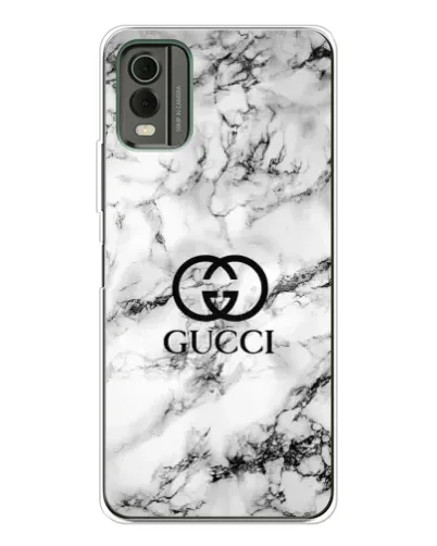 Чехол для Nokia C32 с картинкой «Gucci — мраморный шик»