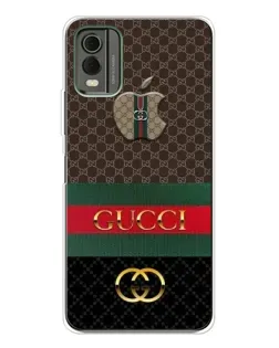 Чехол для Nokia C32 с картинкой «Gucci — брендированный десерт»