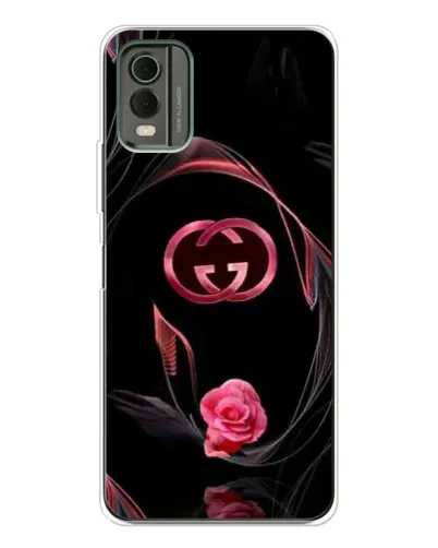 Чехол для Nokia C32 с картинкой «Gucci — неоновая роза»