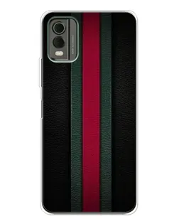 Чехол для Nokia C32 с картинкой «Gucci — неоновая линия»