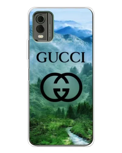 Чехол для Nokia C32 с картинкой «Gucci — горный пейзаж»