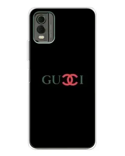 Чехол для Nokia C32 с картинкой «Gucci — красный градиент»