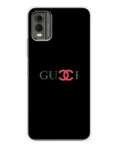 Чехол для Nokia C32 с картинкой «Gucci — красный градиент»