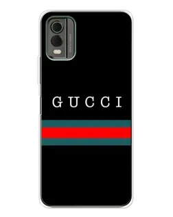 Чехол для Nokia C32 с картинкой «Gucci — красный пояс»