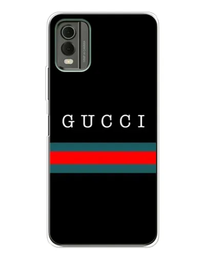 Чехол для Nokia C32 с картинкой «Gucci — красный пояс»