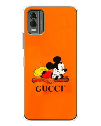 Чехол для Nokia C32 с картинкой «Микки Маус Gucci — оранж» Чехол для Nokia C32 с картинкой «Микки Маус Gucci — оранж»