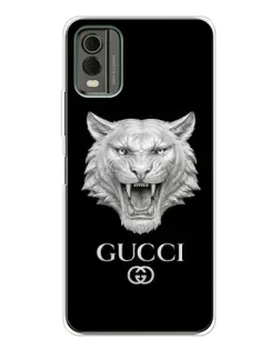 Чохол для Nokia C32 з картинкою «Gucci — срібний лев» Чохол для Nokia C32 з картинкою «Gucci — срібний лев»
