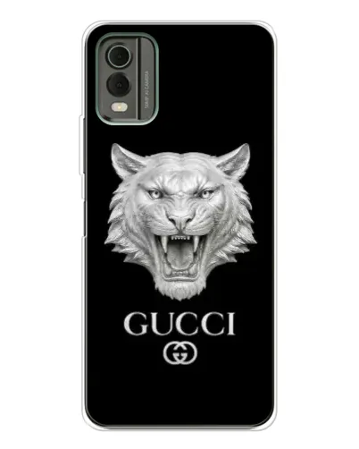 Чохол для Nokia C32 з картинкою «Gucci — срібний лев» Чохол для Nokia C32 з картинкою «Gucci — срібний лев»