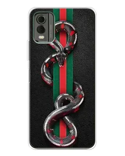Чохол для Nokia C32 з картинкою «Gucci — змія на смузі» Чохол для Nokia C32 з картинкою «Gucci — змія на смузі»