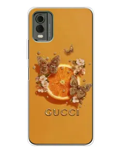 Чохол для Nokia C32 з картинкою «Gucci — золоті метелики» Чохол для Nokia C32 з картинкою «Gucci — золоті метелики»