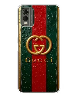 Чохол для Nokia C32 з картинкою «Gucci — фірмова смуга та золото» Чохол для Nokia C32 з картинкою «Gucci — фірмова смуга та золото»