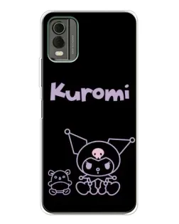Чехол для Nokia C32 с картинкой «Kuromi — черный минимализм» Чехол для Nokia C32 с картинкой «Kuromi — черный минимализм»