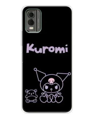 Чехол для Nokia C32 с картинкой «Kuromi — черный минимализм» Чехол для Nokia C32 с картинкой «Kuromi — черный минимализм»