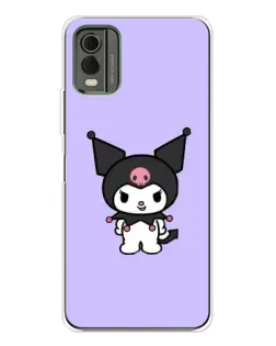 Чехол для Nokia C32 с картинкой «Kuromi — нежный фиолетовый» Чехол для Nokia C32 с картинкой «Kuromi — нежный фиолетовый»