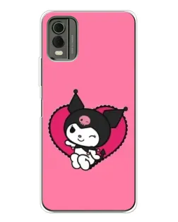 Чехол для Nokia C32 с картинкой «Kuromi — любовь в сердце» Чехол для Nokia C32 с картинкой «Kuromi — любовь в сердце»