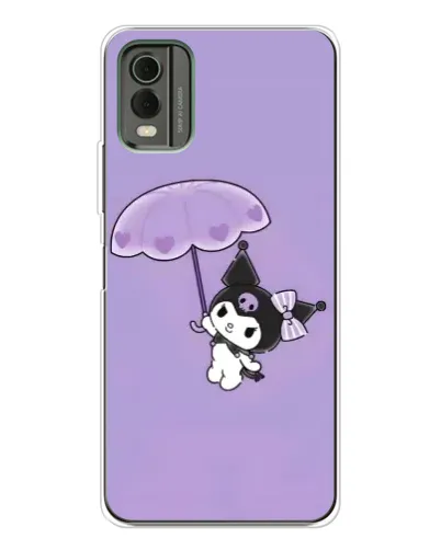 Чехол для Nokia C32 с картинкой «Kuromi с зонтиком» Чехол для Nokia C32 с картинкой «Kuromi с зонтиком»