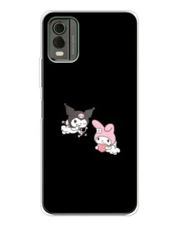 Чехол для Nokia C32 с картинкой «My Melody и Kuromi» Чехол для Nokia C32 с картинкой «My Melody и Kuromi»