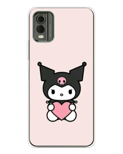 Чехол для Nokia C32 с картинкой «Kuromi и сердце» Чехол для Nokia C32 с картинкой «Kuromi и сердце»