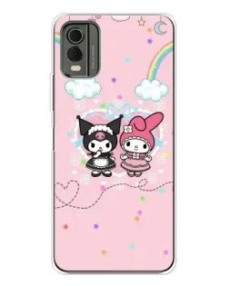 Чехол для Nokia C32 с картинкой «My Melody и Kuromi» Чехол для Nokia C32 с картинкой «My Melody и Kuromi»