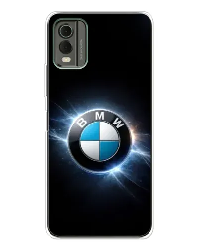 Чехол для Nokia C32 с картинкой «BMW — неоновое сияние» Чехол для Nokia C32 с картинкой «BMW — неоновое сияние»