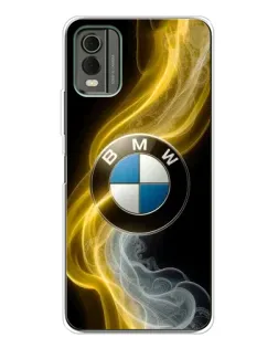 Чехол для Nokia C32 с картинкой «Золотистый дым BMW»