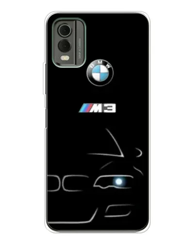 Чехол для Nokia C32 с картинкой «Минималистичный принт BMW M3» Чехол для Nokia C32 с картинкой «Минималистичный принт BMW M3»