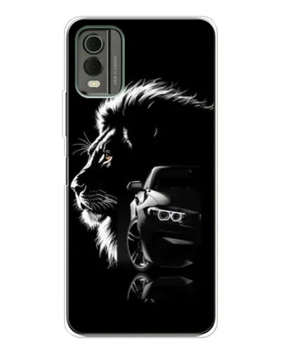 Чехол для Nokia C32 с картинкой «BMW и лев» Чехол для Nokia C32 с картинкой «BMW и лев»