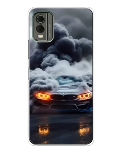 Чехол для Nokia C32 с картинкой «BMW в дыму» Чехол для Nokia C32 с картинкой «BMW в дыму»