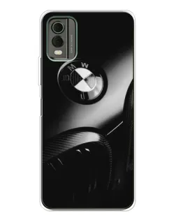 Чехол для Nokia C32 с картинкой «Эмблема BMW — макро»