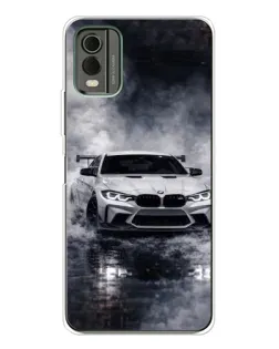 Чехол для Nokia C32 с картинкой «BMW сквозь туман»