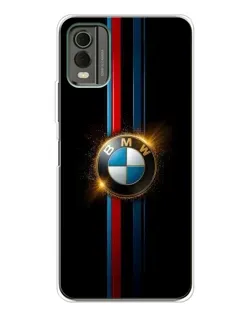 Чехол для Nokia C32 с картинкой «BMW M-Power неон»