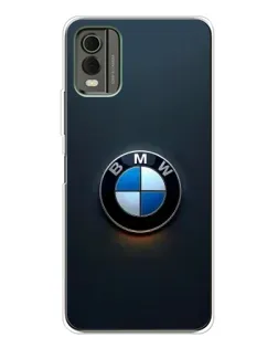 Чехол для Nokia C32 с картинкой «Логотип BMW — минимализм»