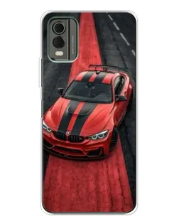 Чехол для Nokia C32 с картинкой «BMW на красной дорожке»