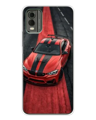 Чехол для Nokia C32 с картинкой «BMW на красной дорожке» Чехол для Nokia C32 с картинкой «BMW на красной дорожке»