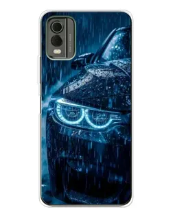Чохол для Nokia C32 з картинкою «BMW під дощем»