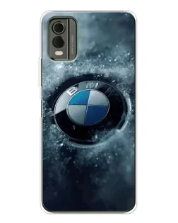 Чохол для Nokia C32 з картинкою «Логотип BMW — лід»