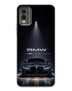 Чохол для Nokia C32 з картинкою «BMW крізь нічне місто»