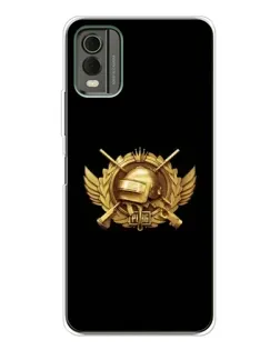 Чехол для Nokia C32 с картинкой «PUBG — оранжевый градиент» Чехол для Nokia C32 с картинкой «PUBG — оранжевый градиент»