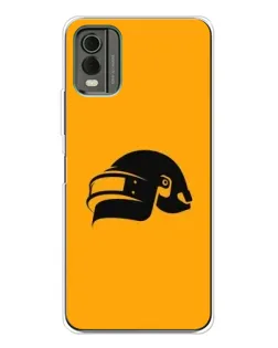 Чехол для Nokia C32 с картинкой «PUBG — золотой шлем»