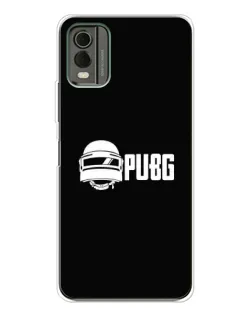 Чехол для Nokia C32 с картинкой «PUBG — классический лого»