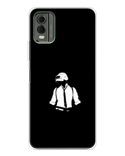 Чехол для Nokia C32 с картинкой «PUBG — белый шлем» Чехол для Nokia C32 с картинкой «PUBG — белый шлем»