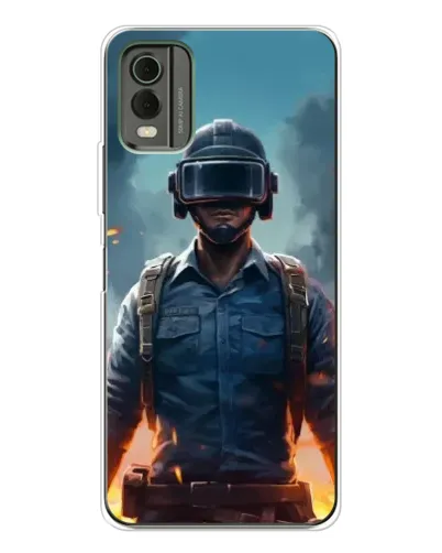 Чехол для Nokia C32 с картинкой «PUBG — реалистичный герой» Чехол для Nokia C32 с картинкой «PUBG — реалистичный герой»