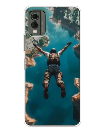Чехол для Nokia C32 с картинкой «PUBG — свободное падение» Чехол для Nokia C32 с картинкой «PUBG — свободное падение»