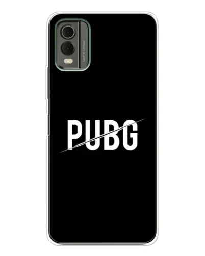 Чехол для Nokia C32 с картинкой «PUBG — белый логотип» Чехол для Nokia C32 с картинкой «PUBG — белый логотип»