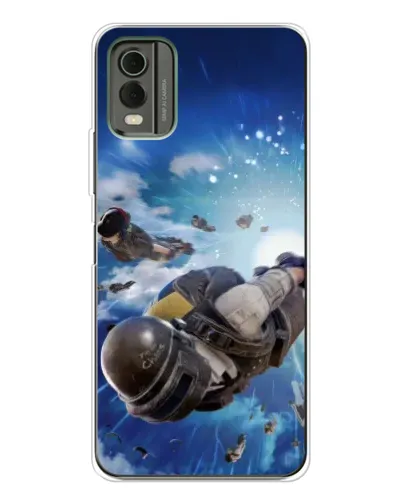 Чехол для Nokia C32 с картинкой «Десант PUBG — прыжок» Чехол для Nokia C32 с картинкой «Десант PUBG — прыжок»