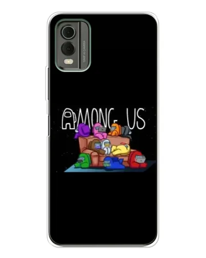 Чехол для Nokia C32 с картинкой «Логотип Among Us» Чехол для Nokia C32 с картинкой «Логотип Among Us»