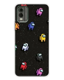 Чехол для Nokia C32 с картинкой «Космический паттерн Among Us» Чехол для Nokia C32 с картинкой «Космический паттерн Among Us»