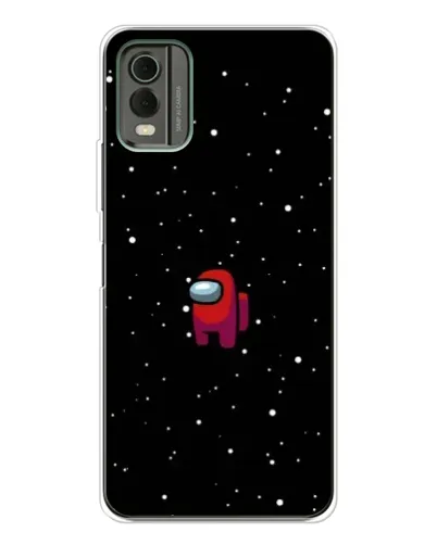 Чехол для Nokia C32 с картинкой «Красный Among Us» Чехол для Nokia C32 с картинкой «Красный Among Us»