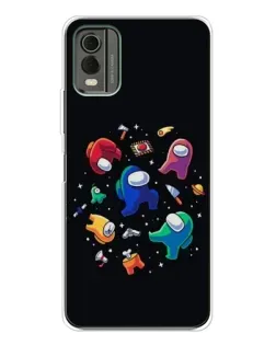 Чехол для Nokia C32 с картинкой «Among Us космос»
